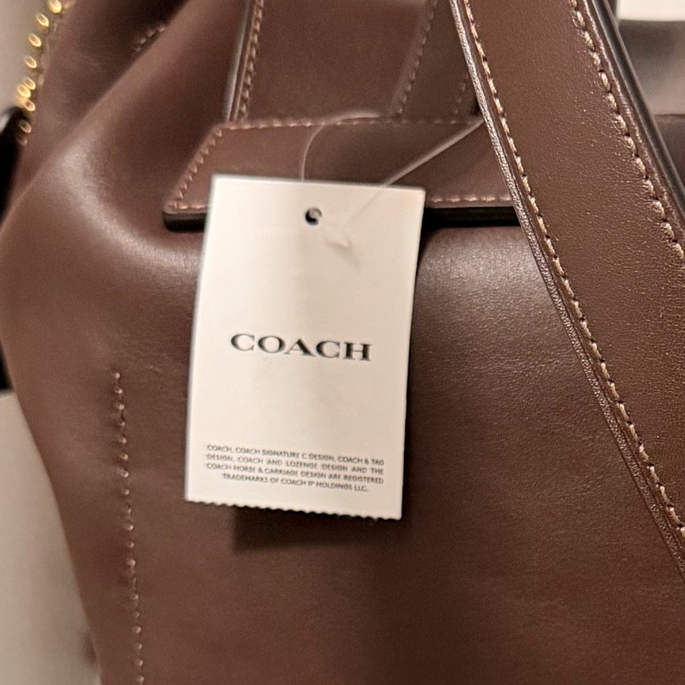 Authentic Coach Crosby 28 Leather Backpack – Brown | Brand New With Tags - Picture 14 of 14
